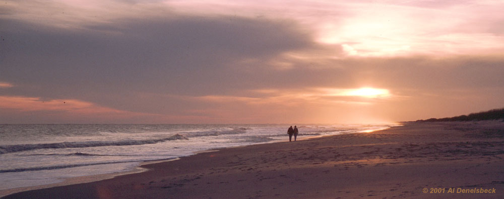 ocracoke sunset couple