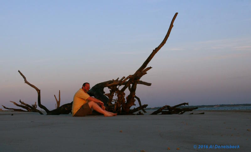 self portrait on Jekyll Island GA