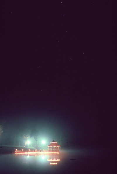 gazebo with stars