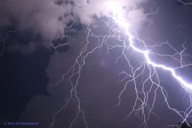 lightning from beneath