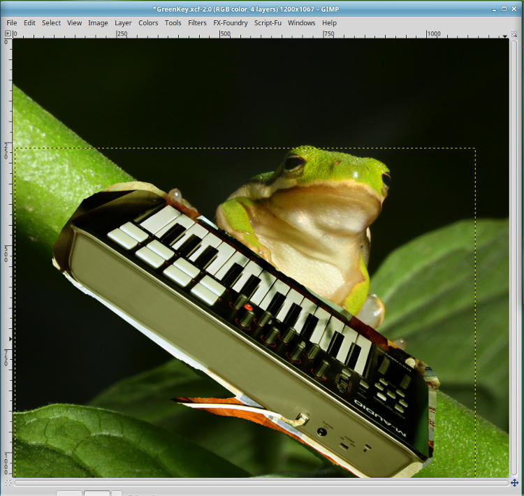 original image with raw pasted keyboard